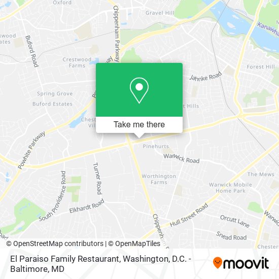 El Paraiso Family Restaurant map