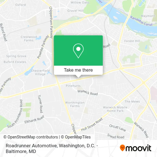 Roadrunner Automotive map