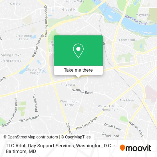 TLC Adult Day Support Services map