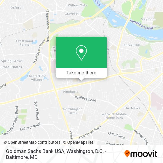 Goldman Sachs Bank USA map