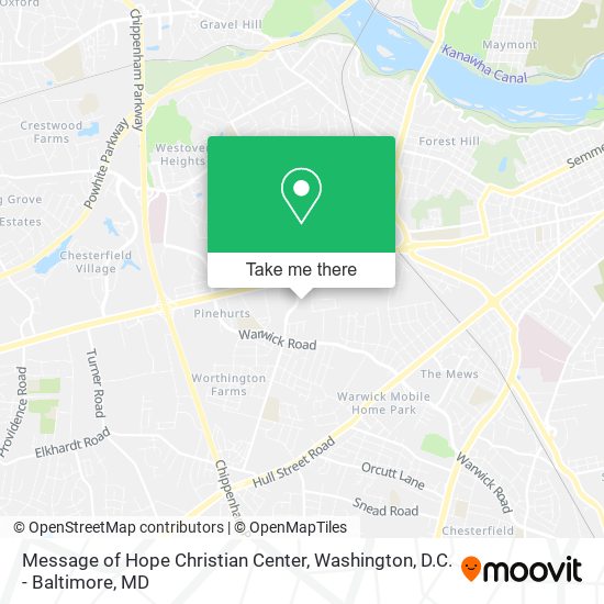 Message of Hope Christian Center map