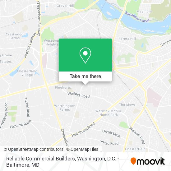 Mapa de Reliable Commercial Builders