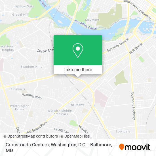Crossroads Centers map
