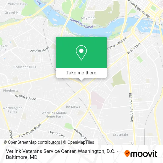 Vetlink Veterans Service Center map