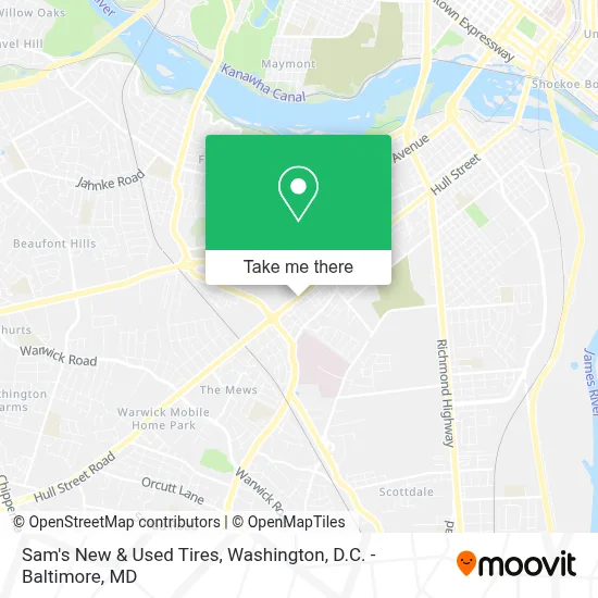 Sam's New & Used Tires map