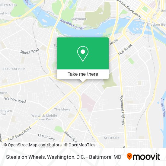Steals on Wheels map