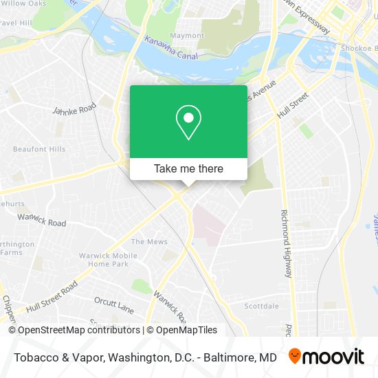 Mapa de Tobacco & Vapor