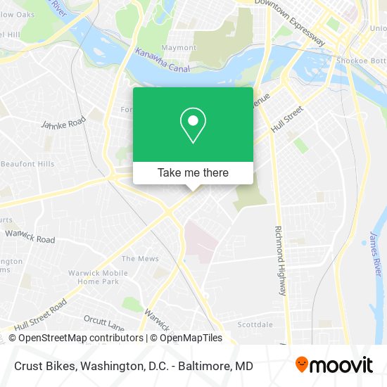 Crust Bikes map