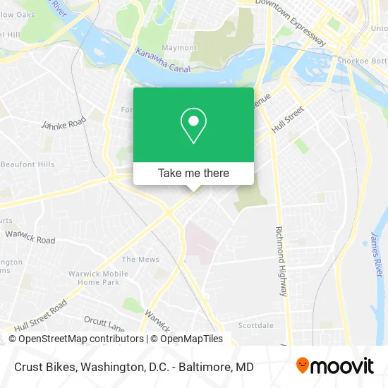 Crust Bikes map