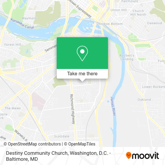 Destiny Community Church map