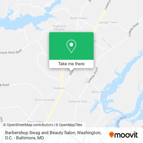 Barbershop Swag and Beauty Salon map