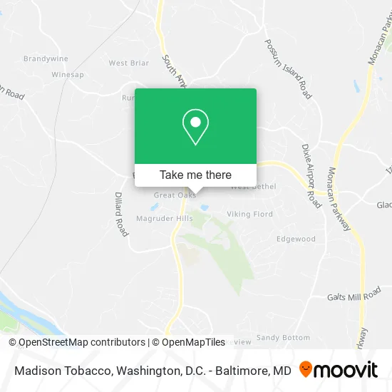 Madison Tobacco map