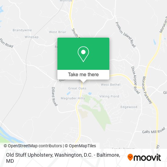 Old Stuff Upholstery map