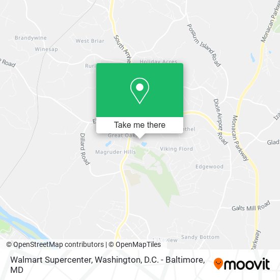 Mapa de Walmart Supercenter