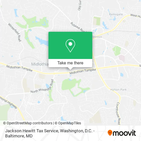 Jackson Hewitt Tax Service map
