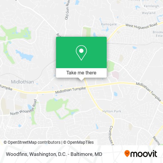 Woodfins map