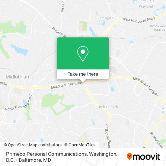 Primeco Personal Communications map