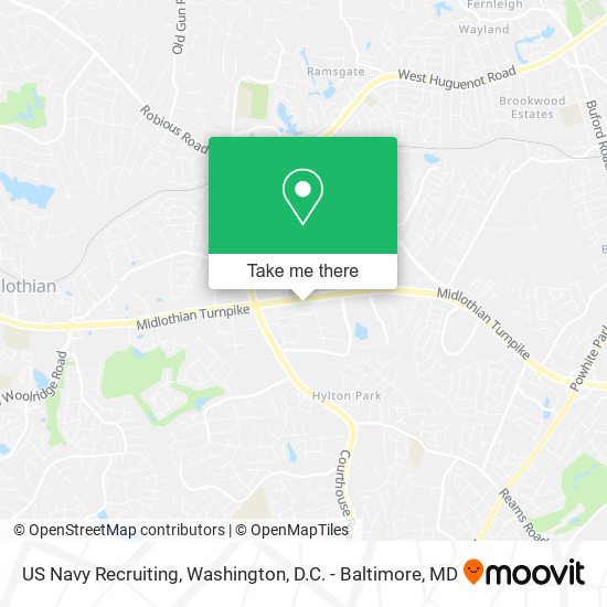 US Navy Recruiting map
