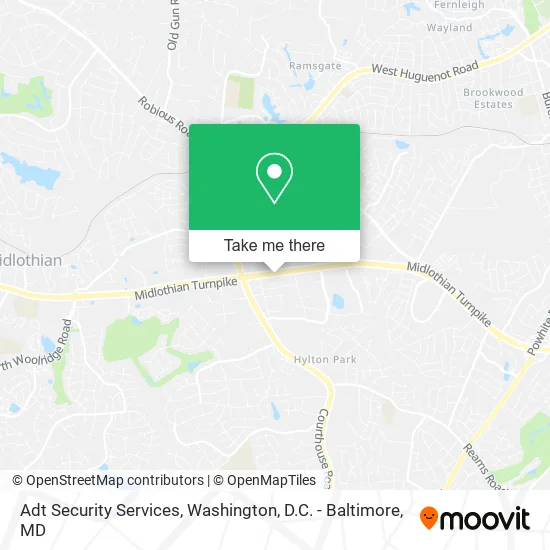 Adt Security Services map