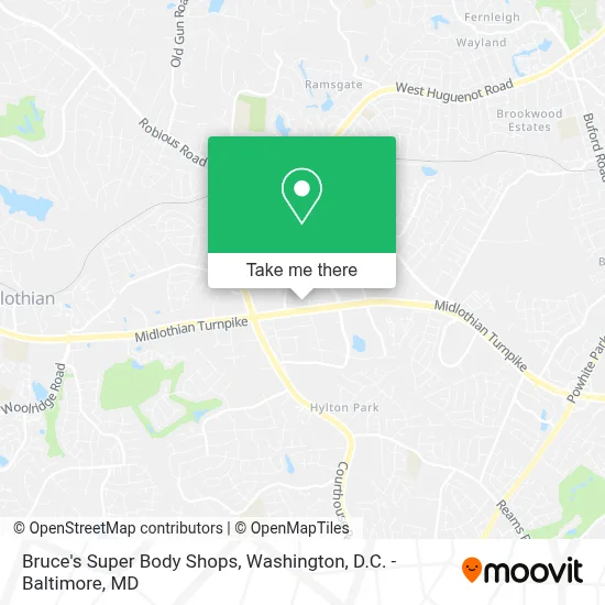 Bruce's Super Body Shops map