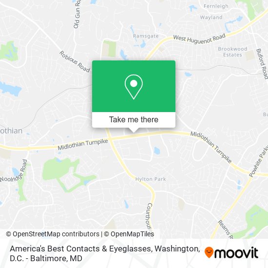 Mapa de America's Best Contacts & Eyeglasses
