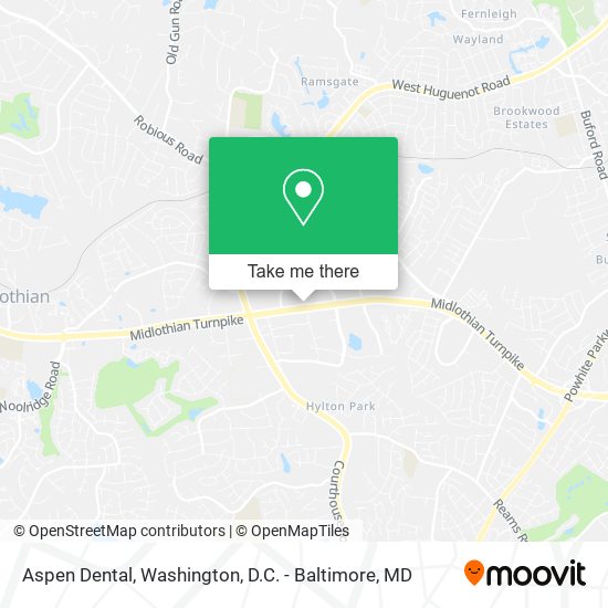 Mapa de Aspen Dental
