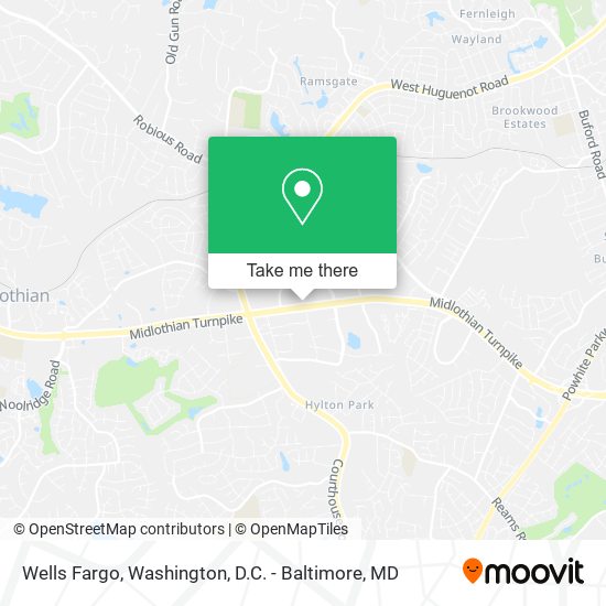 Mapa de Wells Fargo