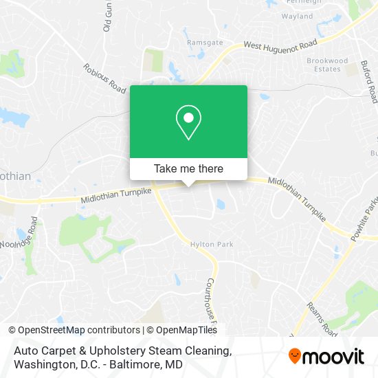 Auto Carpet & Upholstery Steam Cleaning map