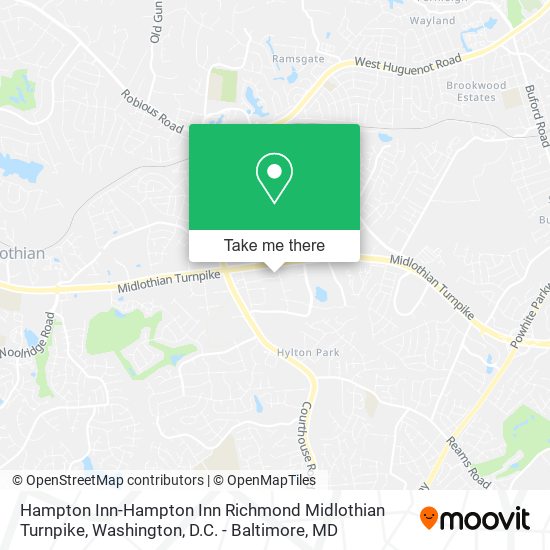 Mapa de Hampton Inn-Hampton Inn Richmond Midlothian Turnpike