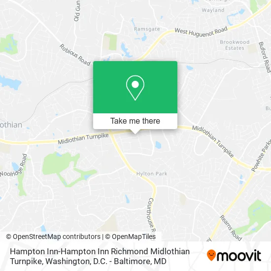Hampton Inn-Hampton Inn Richmond Midlothian Turnpike map