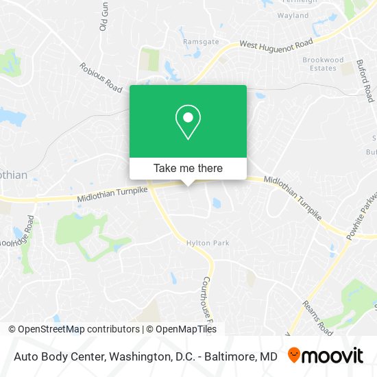 Mapa de Auto Body Center