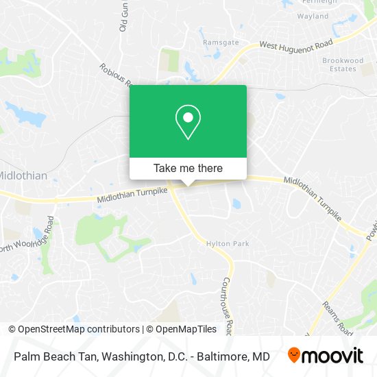 Palm Beach Tan map