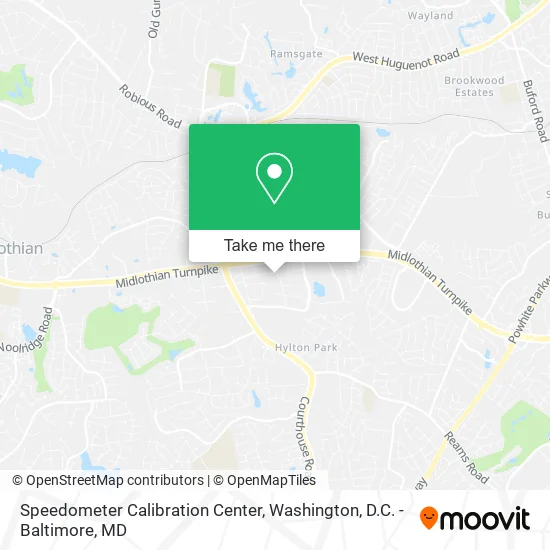 Speedometer Calibration Center map