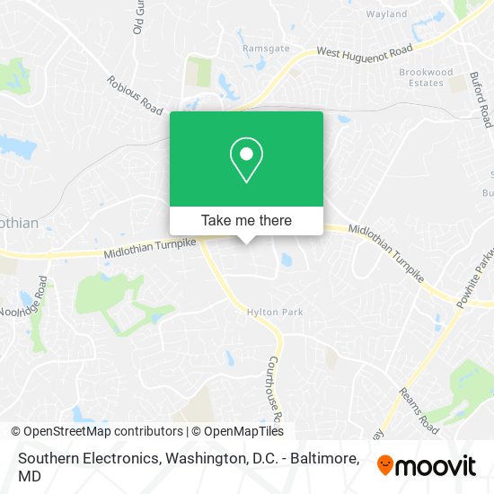 Southern Electronics map