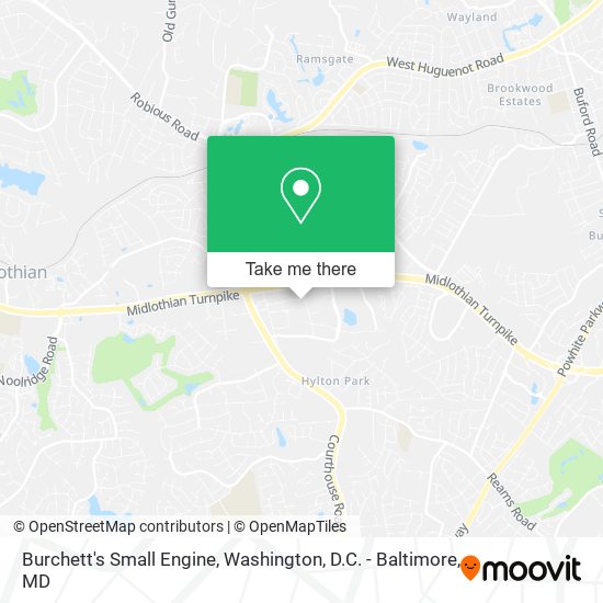 Burchett's Small Engine map