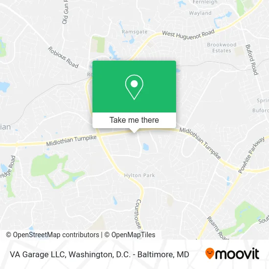 VA Garage LLC map