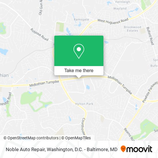 Noble Auto Repair map