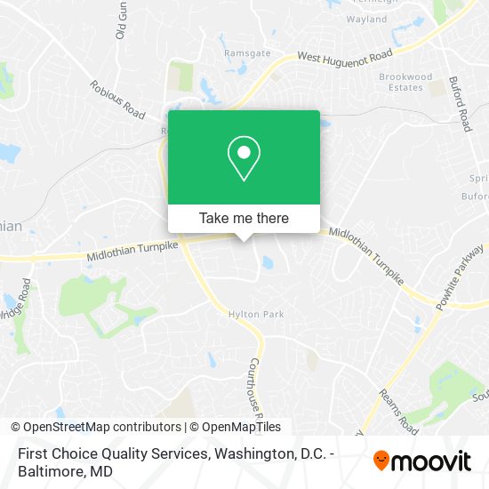 First Choice Quality Services map
