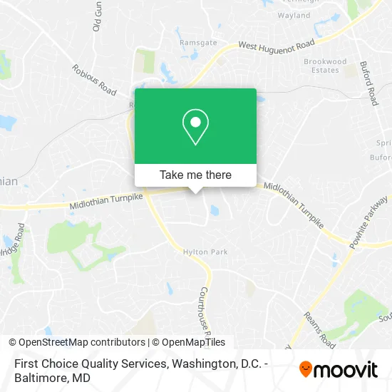 First Choice Quality Services map