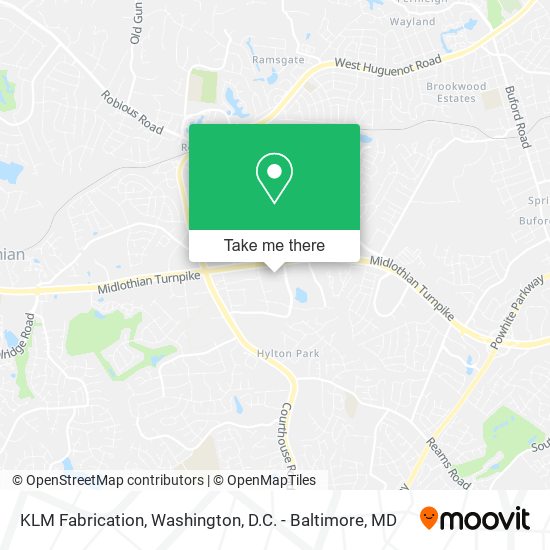 KLM Fabrication map
