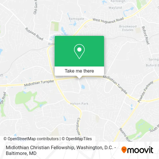 Midlothian Christian Fellowship map