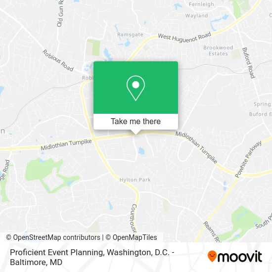 Proficient Event Planning map