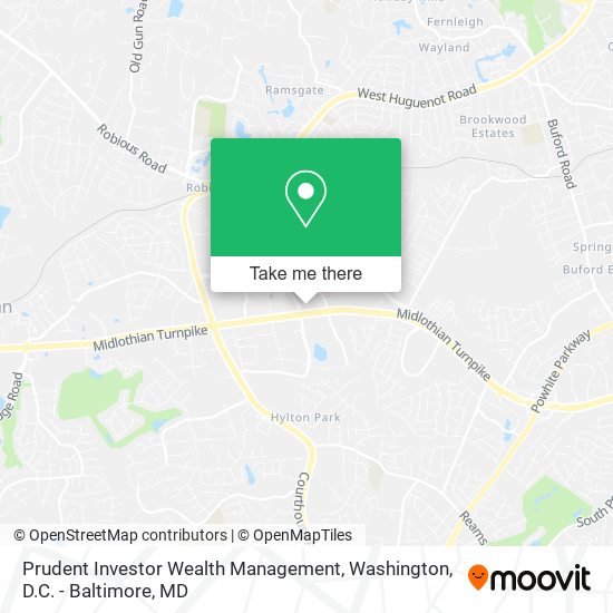 Mapa de Prudent Investor Wealth Management