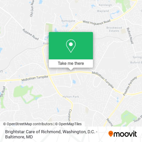 Brightstar Care of Richmond map