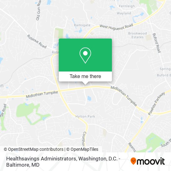 Mapa de Healthsavings Administrators
