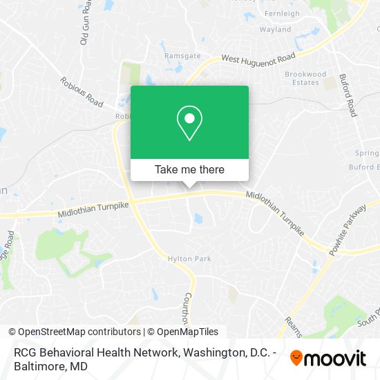 RCG Behavioral Health Network map