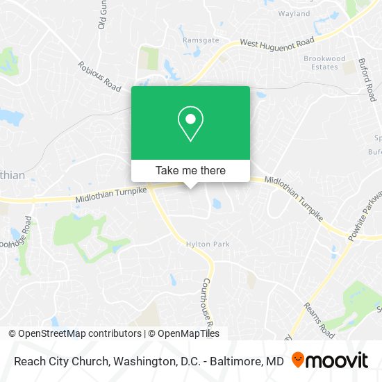 Reach City Church map
