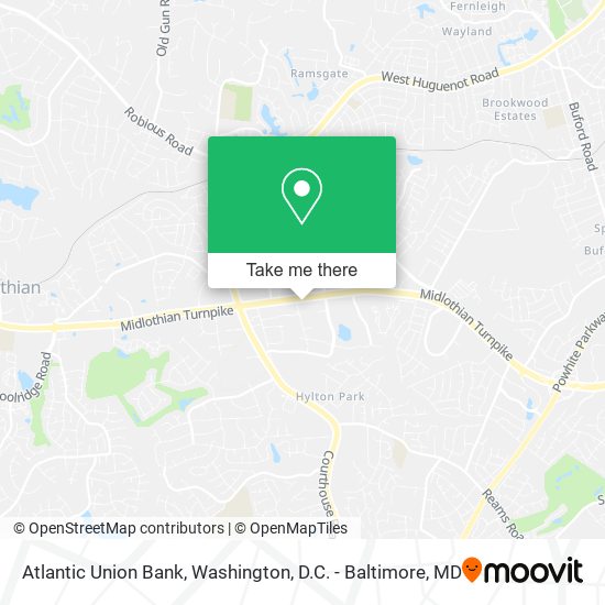 Mapa de Atlantic Union Bank