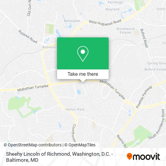 Mapa de Sheehy Lincoln of Richmond