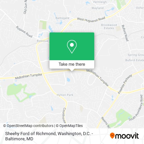 Sheehy Ford of Richmond map